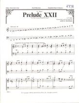 Prelude No. 22 Handbell sheet music cover